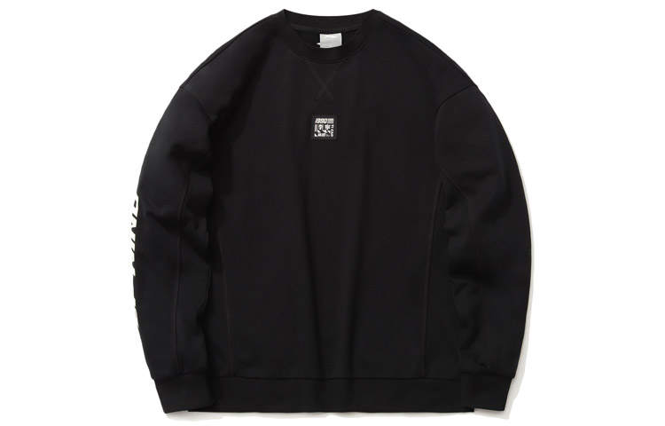 Li-Ning Li Ning Sweatshirts Men's Black Crew Neck Moderate Regular