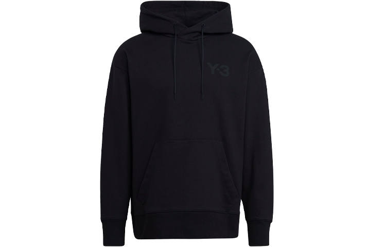 Y-3 Y 3 Sweatshirts Men's Black Hooded Moderate Regular