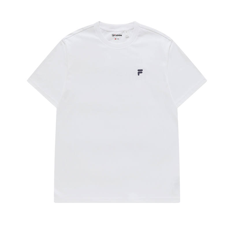 FILA FUSION T Shirt Unisex Cloud White