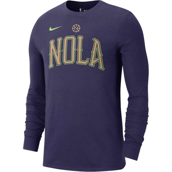 Nike Nike New Orleans Pelicans Essential City Edition Men's Nike Nba Long Sleeve T Shirt