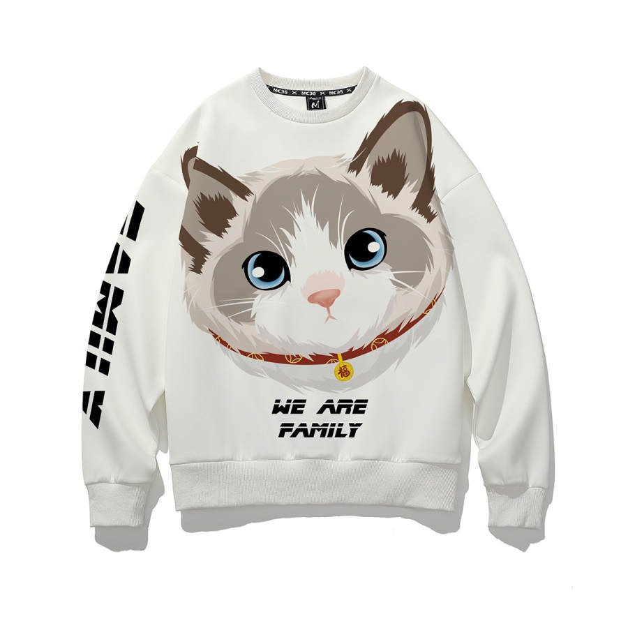SANSYAS Sweatshirts Unisex Crew Neck Moderate Regular