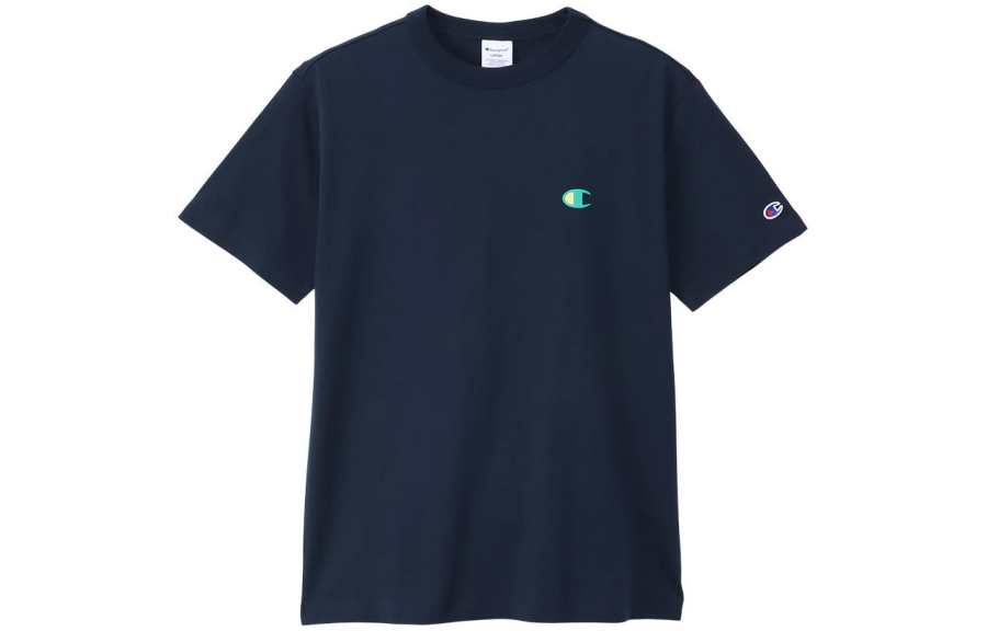 Champion T Shirt Unisex Marine Blue