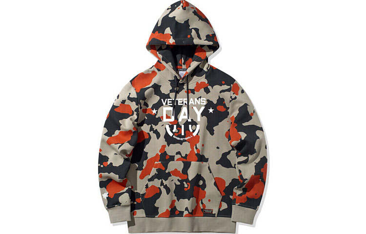 Li-Ning Li Ning Sports Basketball Collection Sweatshirts Men's Black Gray Red Camouflage Hooded Moderate Regular