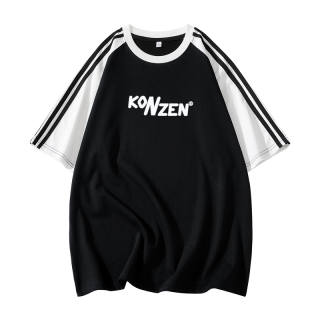 KONZEN· T Shirts Unisex Crew Neck Moderate Straight Fit