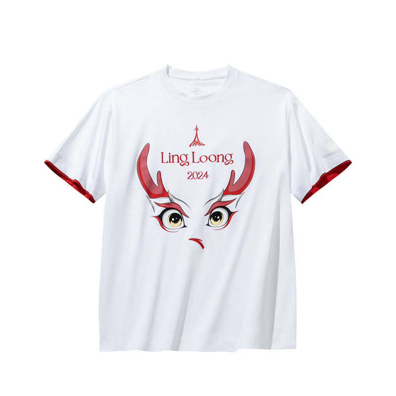 Anta Sports Lifestyle Collection Spirit Dragon T Shirt Unisex Snowflake White