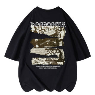 KONZEN· T Shirts Unisex Crew Neck Moderate Straight Fit