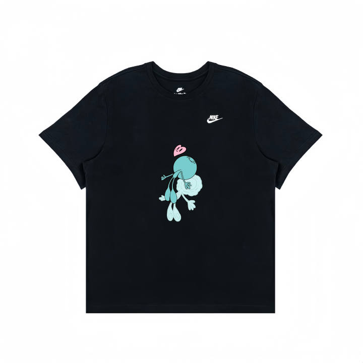 Nike Nike T Shirts Unisex Black Crew Neck Moderate Straight Fit