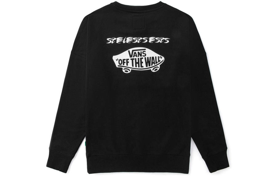 Vans Vans Sweatshirts Unisex Black Crew Neck Moderate Regular
