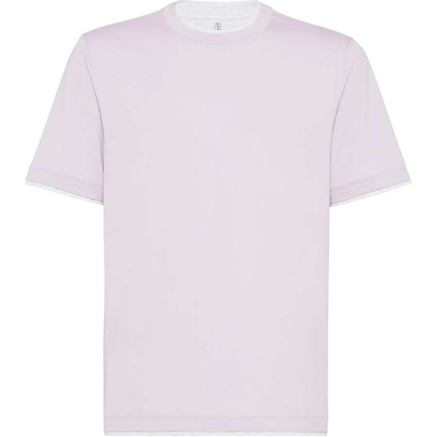 Brunello Cucinelli Layered Effect Crewneck T Shirt
