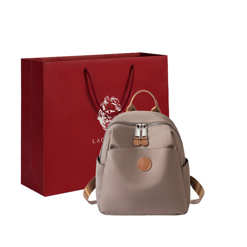LAORENTOU Oxford Backpack Women's Khaki