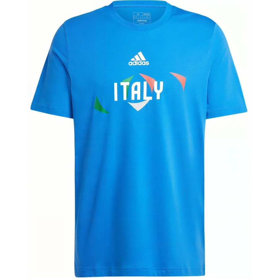 Adidas Adidas T Shirts Men's Blue Crew Neck Moderate Straight Fit