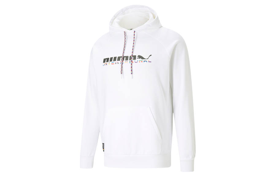 PUMA PUMA Sweatshirts Men's White Hooded Moderate Regular