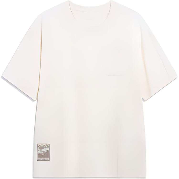 Li-Ning Li Ning Sports Fashion Collection T Shirt Men's Ecru