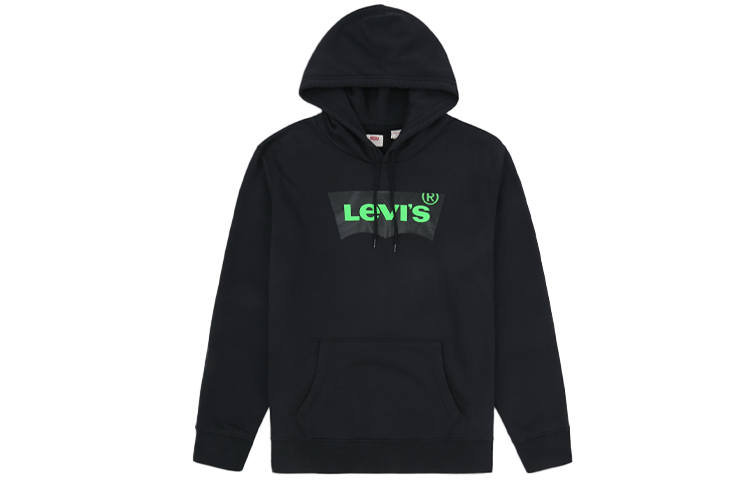 Levis Levis Sweatshirts Men's Black Hooded Moderate Regular