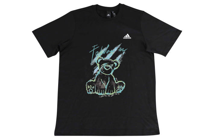 Adidas Adidas T Shirts Unisex Black Crew Neck Moderate Straight Fit
