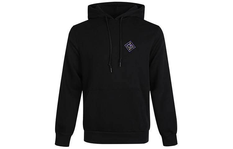 Converse Hooded Casual Fleece Lined Thermal Long Sleeved Sweatshirt Men's Black