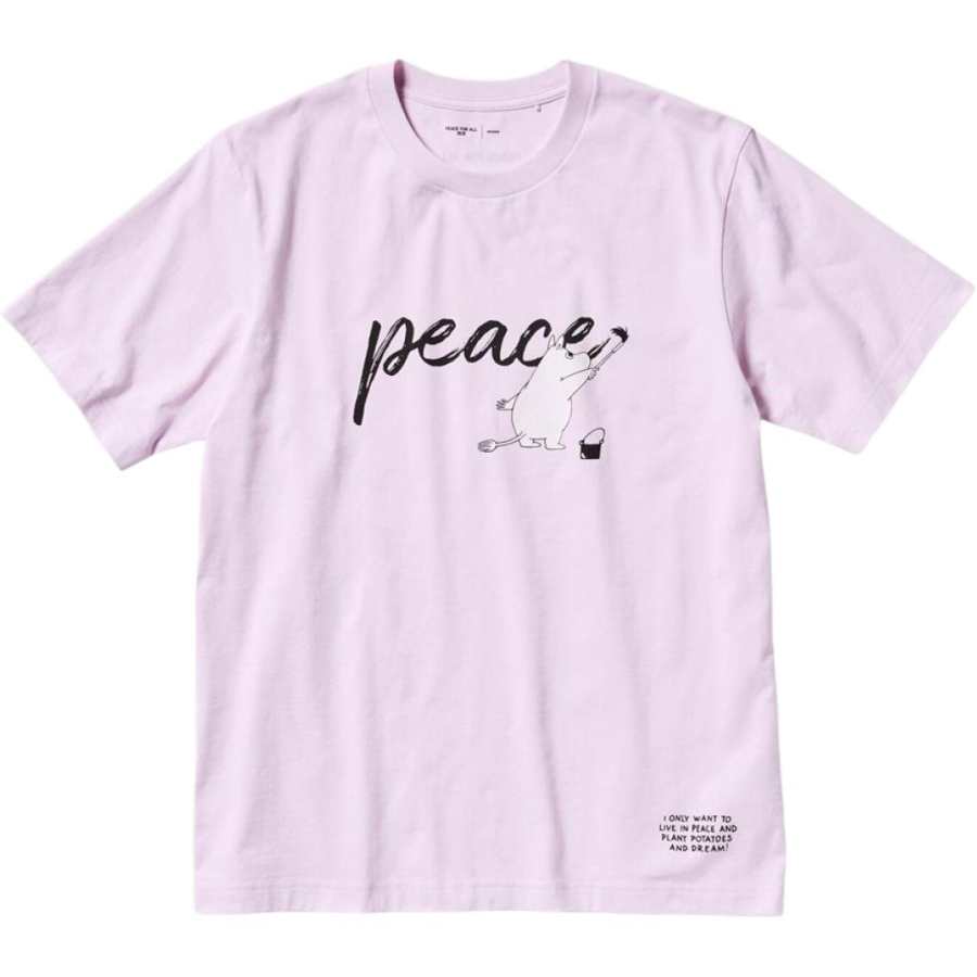 UNIQLO x Moomin UT T Shirt Unisex Pastel Pink