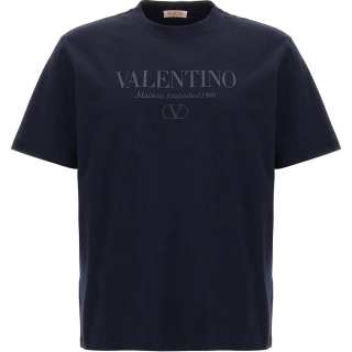 Valentino Crewneck Straight Hem T Shirt