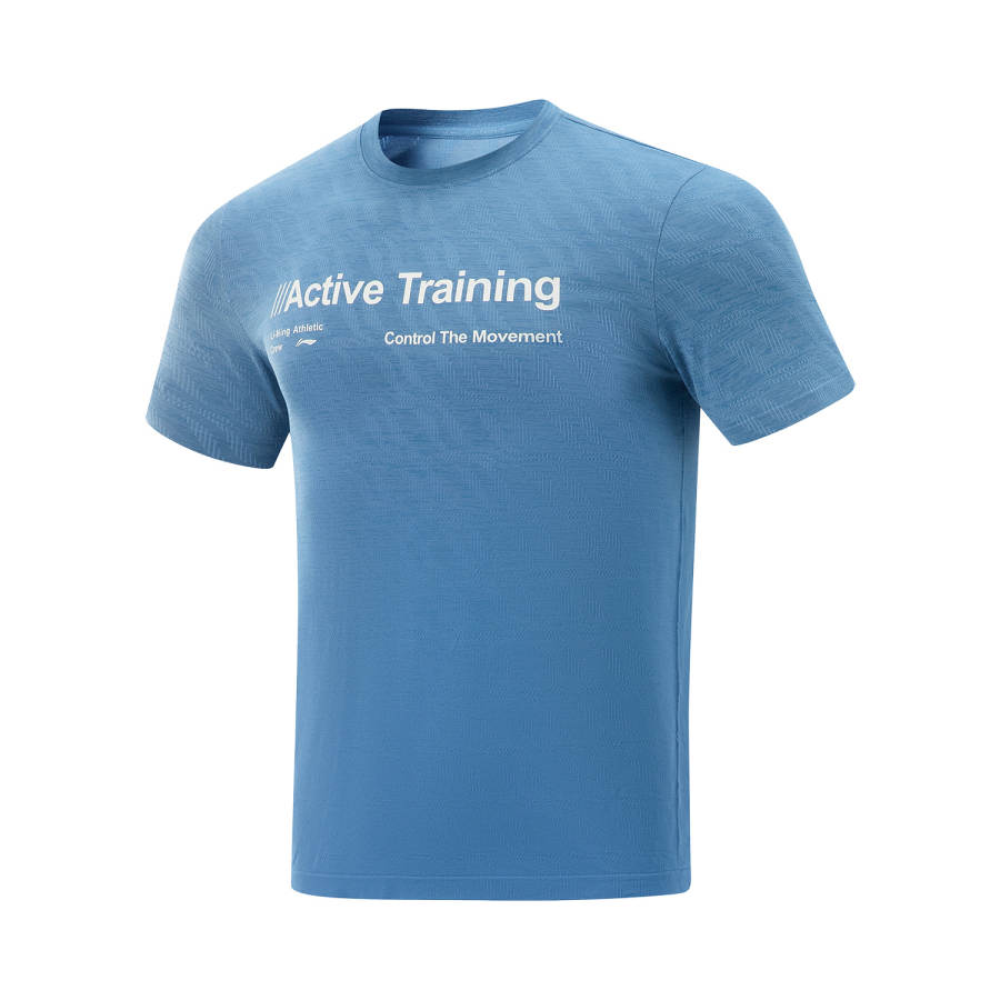 Li-Ning Li Ning Herbal Tea T Shirt Men's Dark Aqua Blue