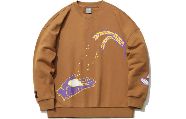 Li-Ning Li Ning Sports Fashion Collection Sweatshirt Men's Brown