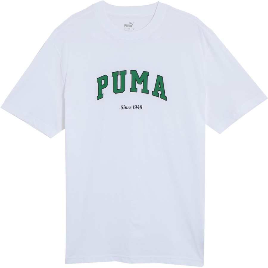 PUMA T Shirts Unisex White Crew Neck Moderate
