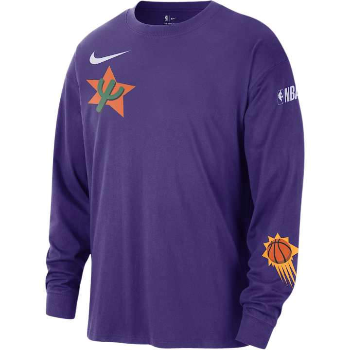 Nike Nike Phoenix Suns Courtside City Edition Men's Nike Nba Max90 Long Sleeve T Shirt