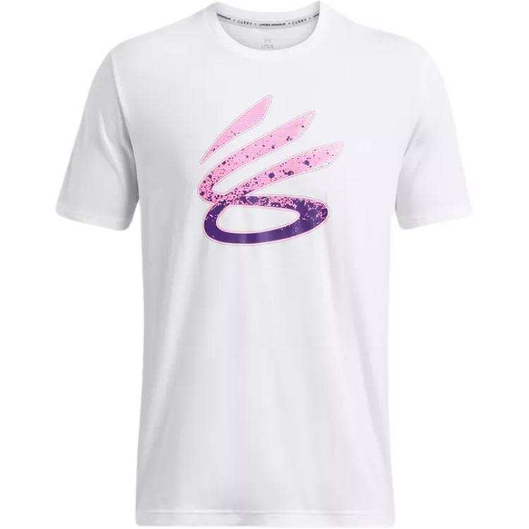 Under Armour Curry Logo T Shirt Men's White