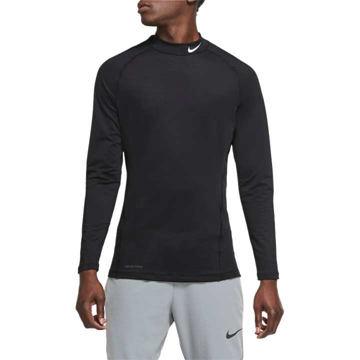 Nike Nike Pro T Shirts Men's Black Stand Collar Moderate