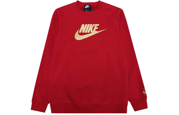 Nike Nike Sweatshirts Men's Red Crew Neck Moderate Regular