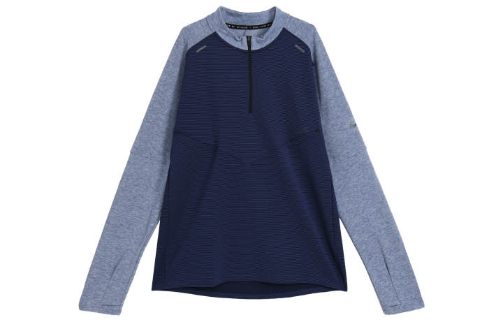 Nike Nike Sweatshirts Men's Dark Navy Blue Stand Collar Moderate Regular