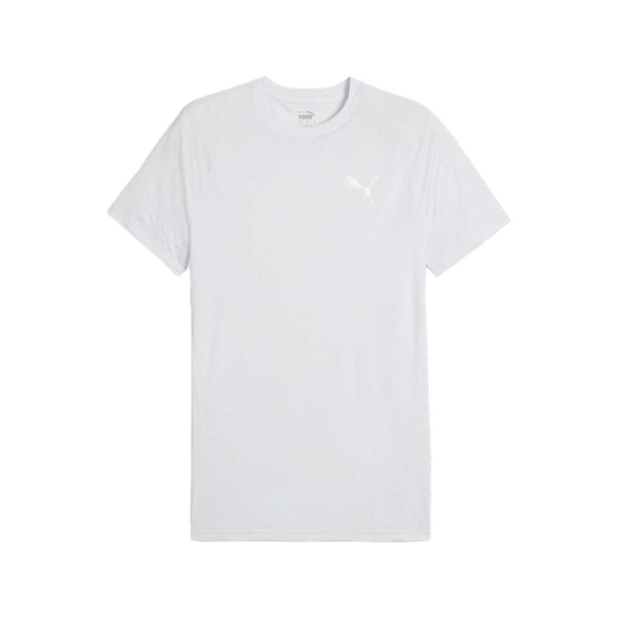 PUMA T Shirts Men's White Crew Neck Moderate