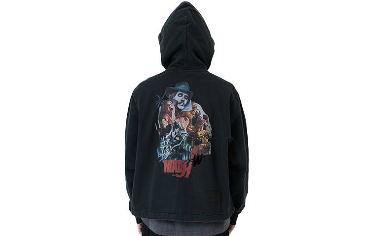 WE11DONE Horror Movie Zip Up Hoodie