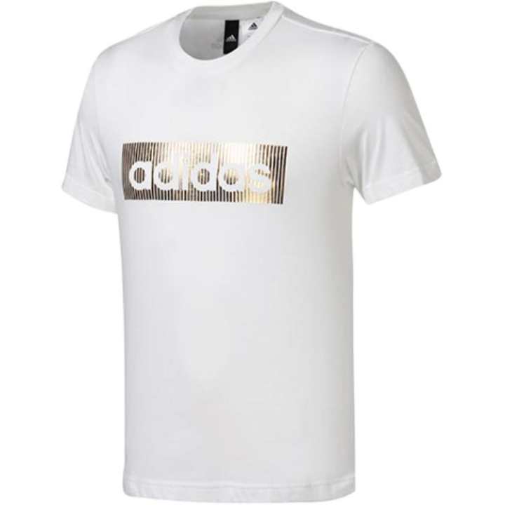 Adidas Adidas T Shirts Men's White Crew Neck Thin Straight Fit
