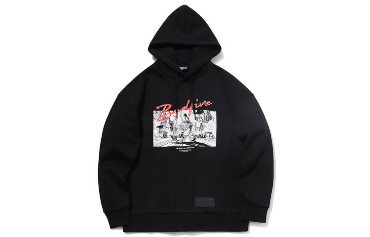 Li-Ning Li Ning Sweatshirts Men's Black Hooded Moderate Regular