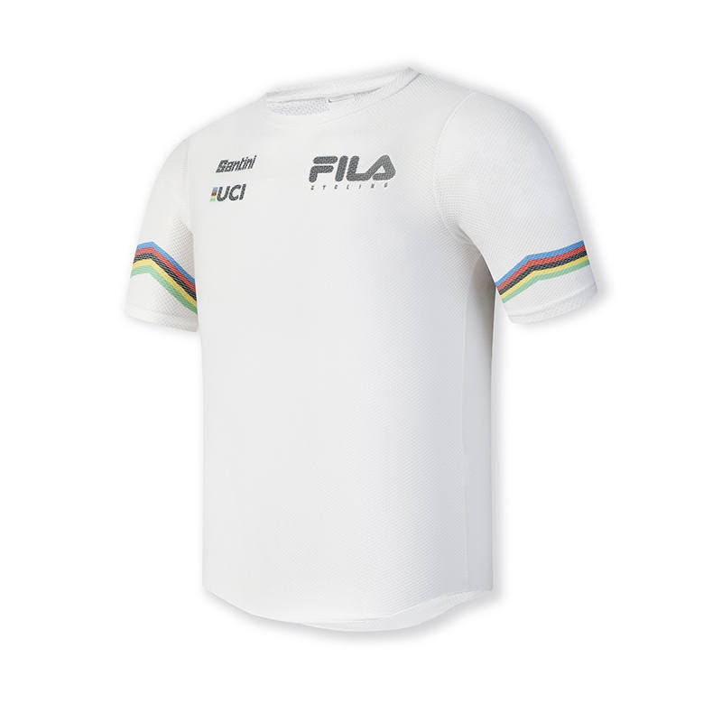 FILA CYCLING T Shirt Men's Jade White