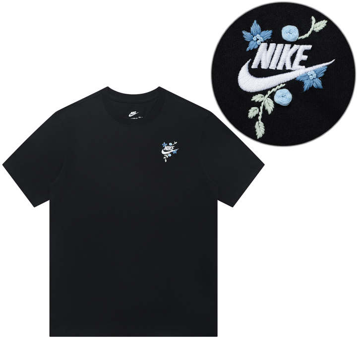 Nike Nike T Shirts Unisex Black Crew Neck Moderate Straight Fit