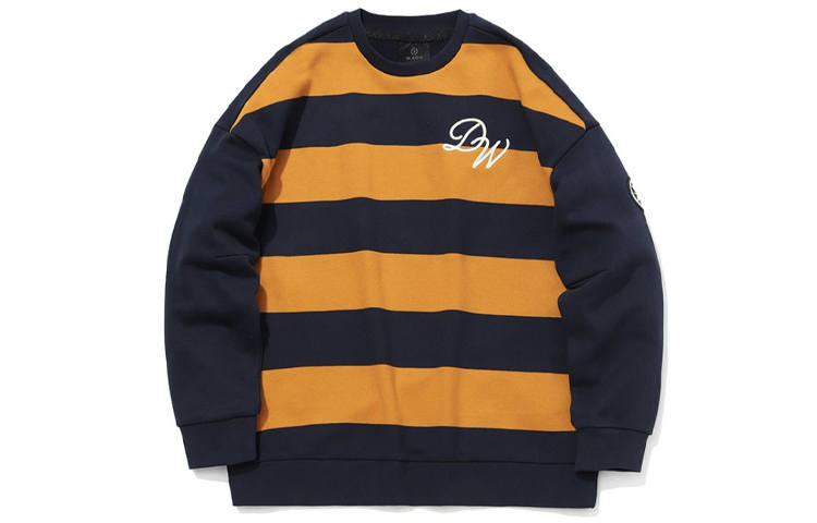 Li-Ning Li Ning Sweatshirts Men's Blue, Brown, Multicolor Crew Neck Moderate Regular