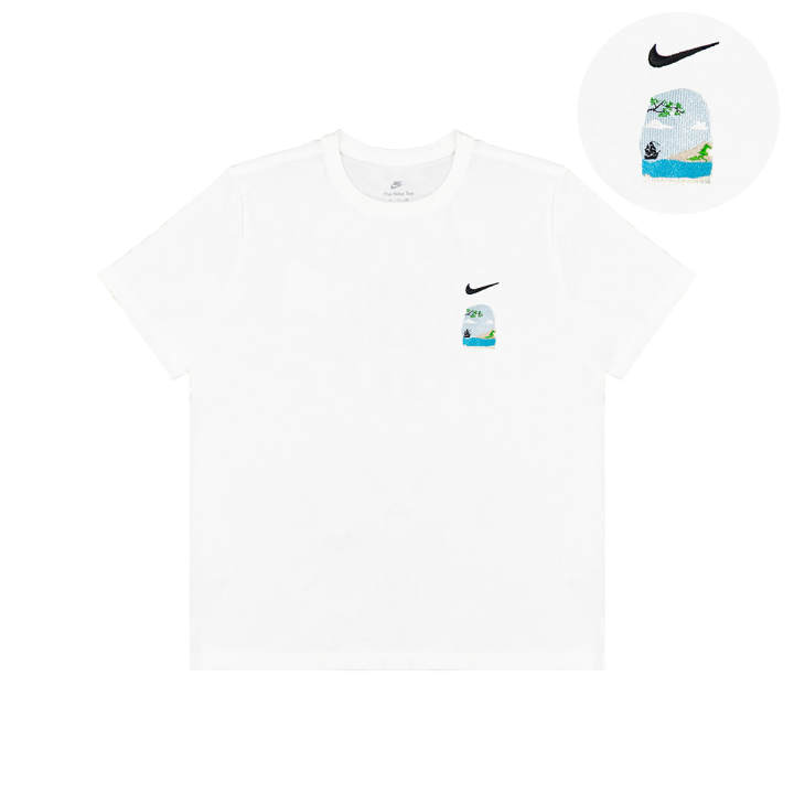Nike Nike T Shirts Unisex White Crew Neck Moderate Straight Fit