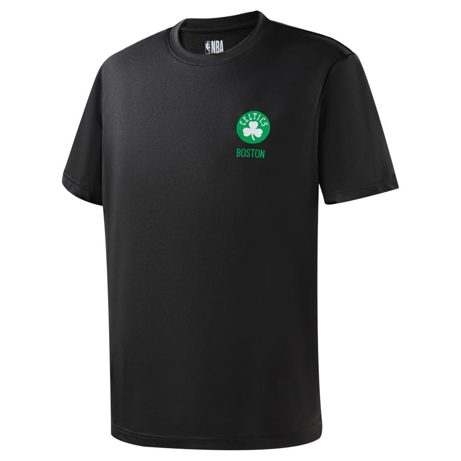 NBA Team T Shirts Unisex Black Crew Neck Moderate Straight Fit