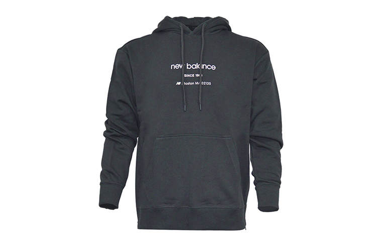 New Balance New Balance Sweatshirts Unisex Carbon Gray Hooded Moderate Regular