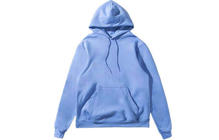 Champion Sweatshirts Unisex Aqua Blue Hooded Thickened Regular