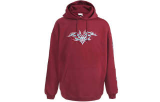 Vetements Sweatshirts Unisex Burgundy Hooded Moderate Regular