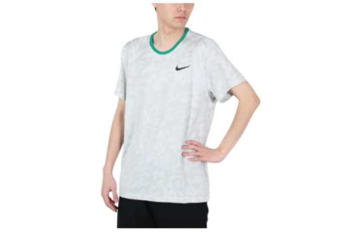 Nike Nike T Shirts Men's Gray Crew Neck Moderate