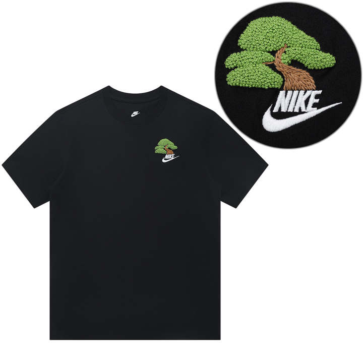 Nike Nike T Shirts Unisex Black Crew Neck Moderate Straight Fit