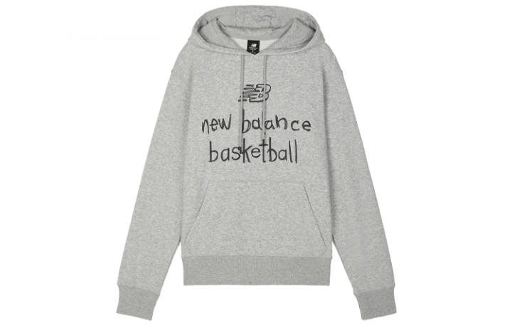 New Balance New Balance Sweatshirts Men's Gray Hooded Moderate Regular