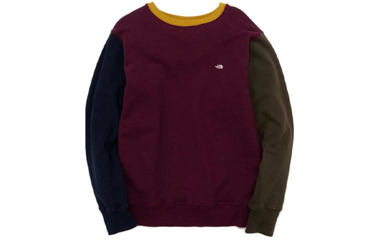 THE NORTH FACE PURPLE LABEL Sweatshirts Unisex Burgundy Crew Neck Moderate Regular