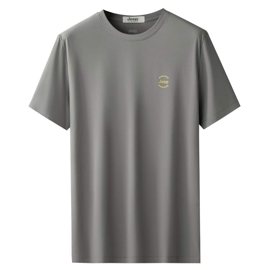 Jeep T Shirts Men's Crew Neck Thin Straight Fit