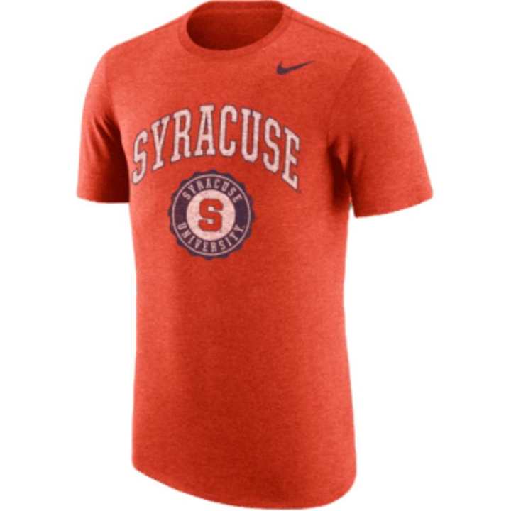 Nike Nike T Shirts Men's Orange Crew Neck Moderate Straight Fit