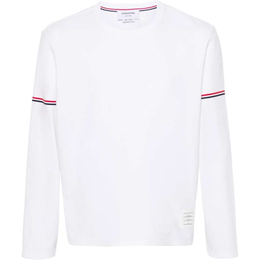 THOM BROWNE THOM BROWNE Rwb Stripe Crewneck T Shirt