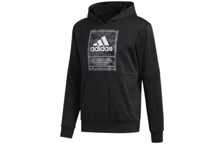 Adidas Adidas Sweatshirts Men's Black Hooded Moderate Regular